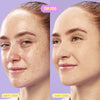 antes e depois do pó compacto ultrafino ollie fps 50 no tom 