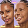 antes e depois do pó compacto ultrafino ollie fps 50 no tom 