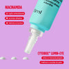 Creme para olhos antioxidante da Ollie, contendo niacinamida, que possui ação antioxidante, suaviza olheiras, hidrata e ilumina, e cytobiol lumin-eye, que ativa a microcirculação e melhora a saúde da pele.